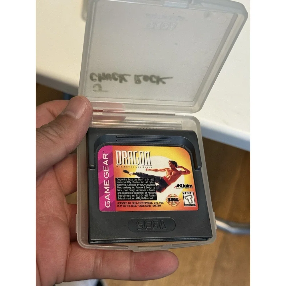 Dragon: The Bruce Lee Story (Sega Game Gear, 1993) Authentic Cart Only Works